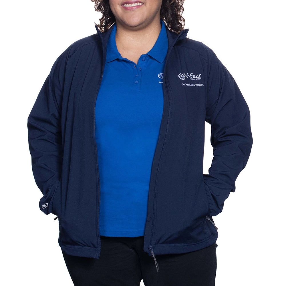 Ladies Featherlight Soft Shell Jacket - Navy Blue