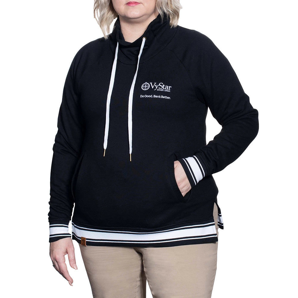 Ladies Ivy League Pullover - Black
