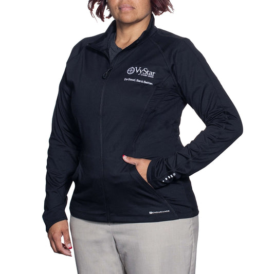 Ladies Ogio Endurance Full Zip Jacket - Black