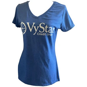 Ladies V-Neck Royal Frost T-Shirt