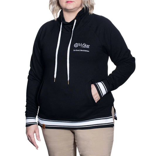Ladies Ivy League Pullover - Black
