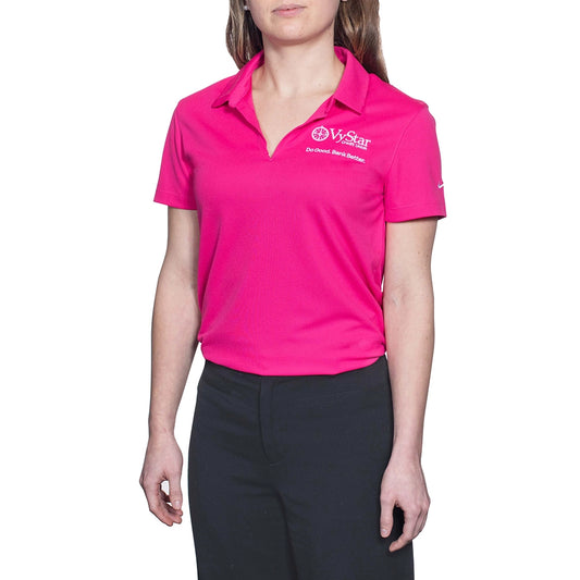 Ladies Nike Dri-Fit Polo in Vivid Pink