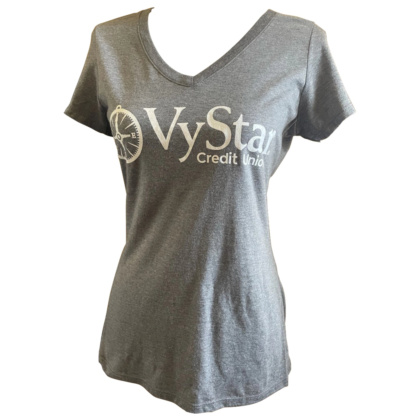 Ladies V-Neck Grey Frost T-Shirt