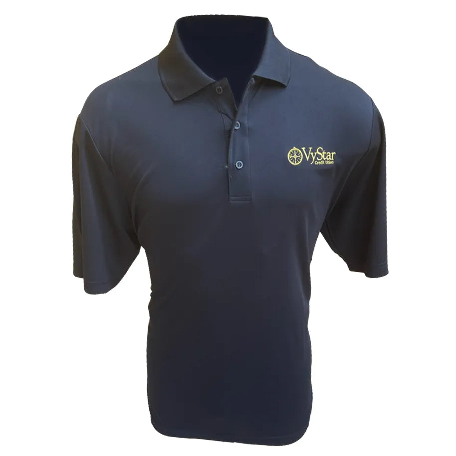 Men's Black Team Polo