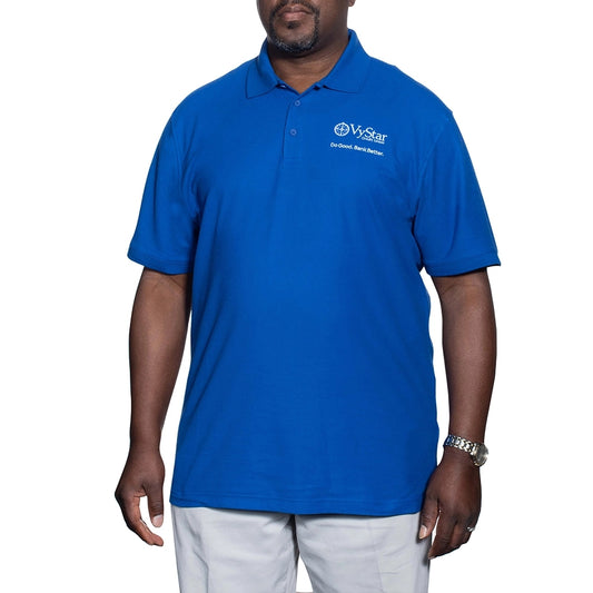 Men's Port Authority Pique Polo in Royal Blue