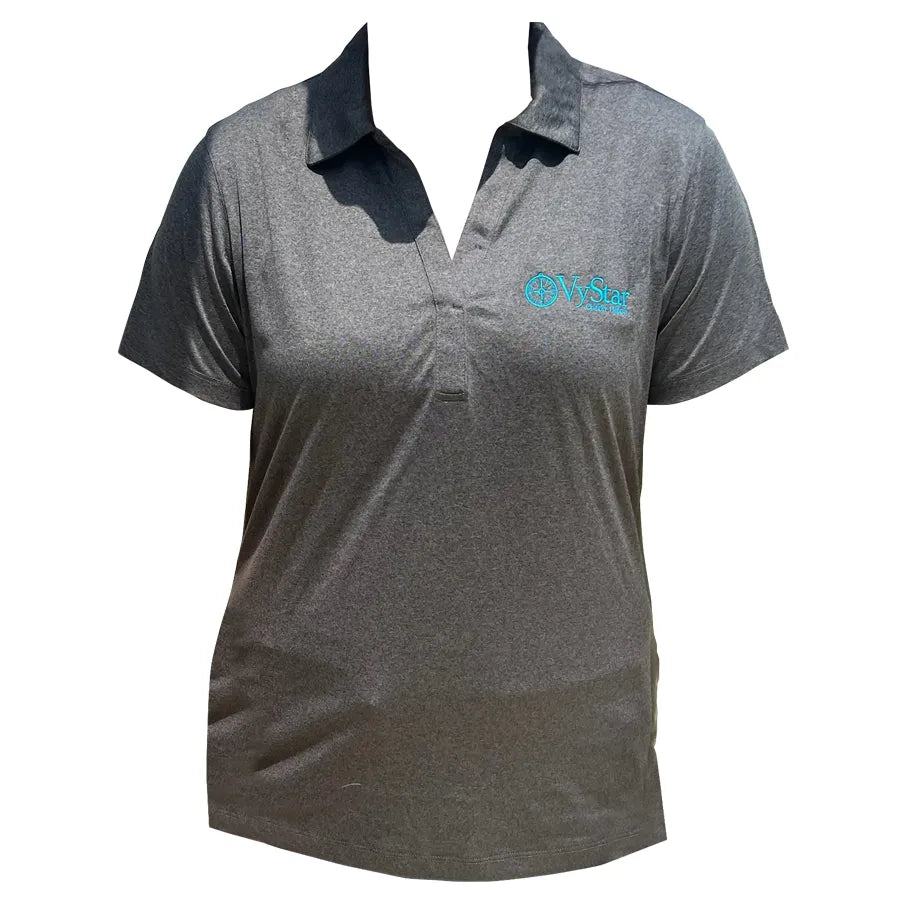 Team Polo - Ladies Heathered Grey